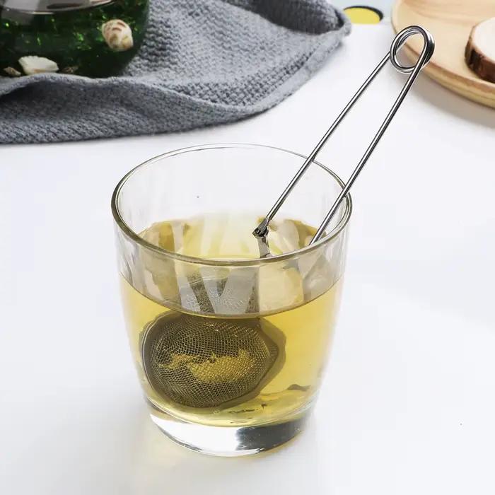 Infuseur à thé poignée boule de thé sphère maille passoire à thé café herbe épices filtre diffuseur 