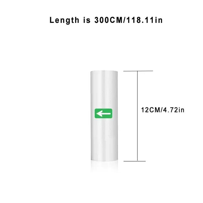 Sacs de scellage sous vide pour conserver les aliments, rouleaux de 12/15/20/25/28/cm, sac d'emballa