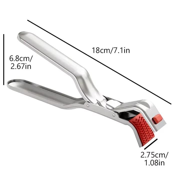 1 pièce Pince anti-brûlure pour bols chauds, plats, casseroles, poêles et friteuses à air, ustensile