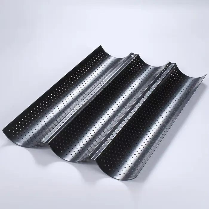 Moule à Baguette pour pain français, ustensiles de cuisson, rainure, vagues, four à gâteaux, plateau