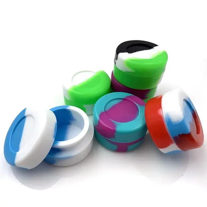Conteneur en Silicone 2ML 3ML 5ML, boîte de rangement, mélange de couleurs, conteneurs concentrés an