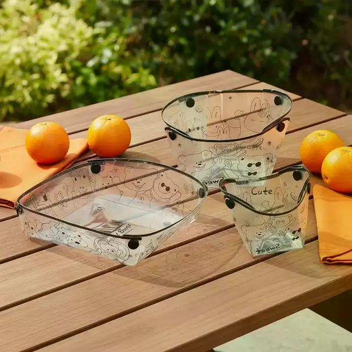 Ensemble de 3 bols tasses et assiettes pliables en céramique pour camping randonnée et pique-nique occasions spéciales