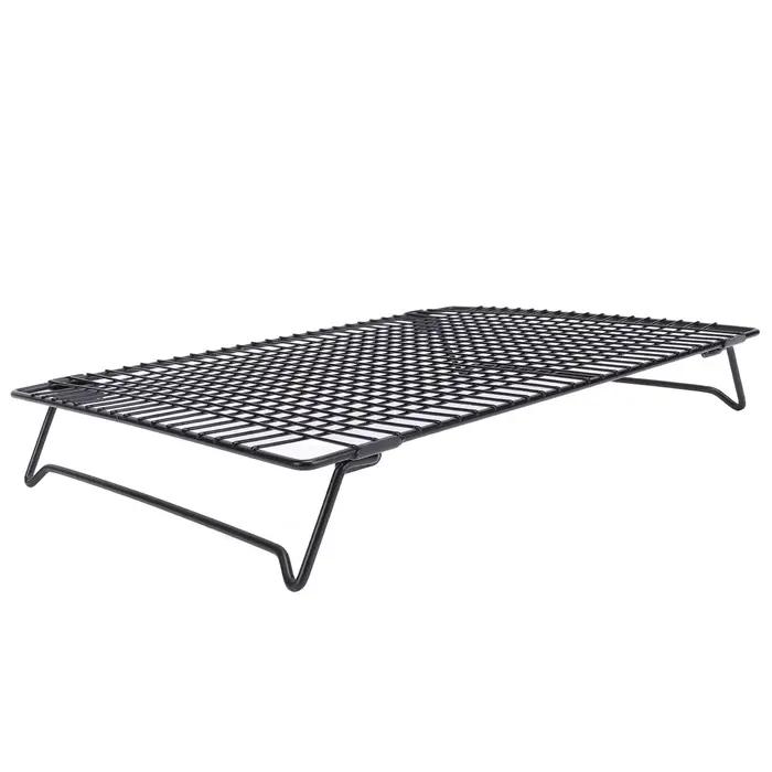 Support de refroidissement en métal noir pliant pour pâtisseries et biscuits multifonctionnel occasions spéciales