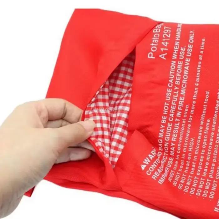 Sac de pommes de terre réutilisable pour micro-ondes cuiseur de pommes de terre au four pot parfait pour apprendre à cuisiner pommes de terre maïs en graine patates douces occassions spéciales soirée famille dîner entre amis cadeau événements spéciaux