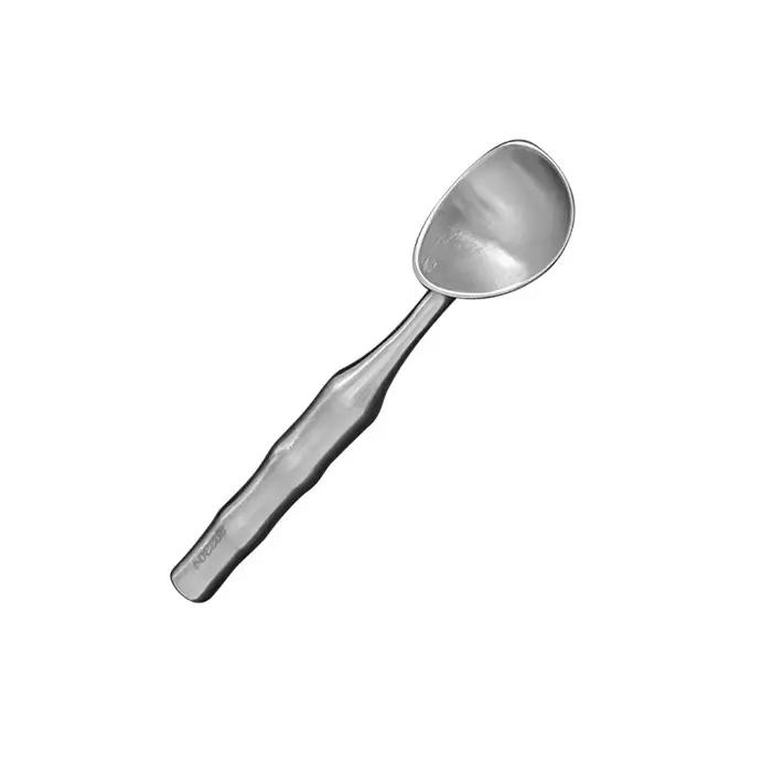Cuillère à glace en acier inoxydable 304 avec manche en bambou pour glace et fruits polyvalente et facile à nettoyer pour la cuisine et les occasions spéciales