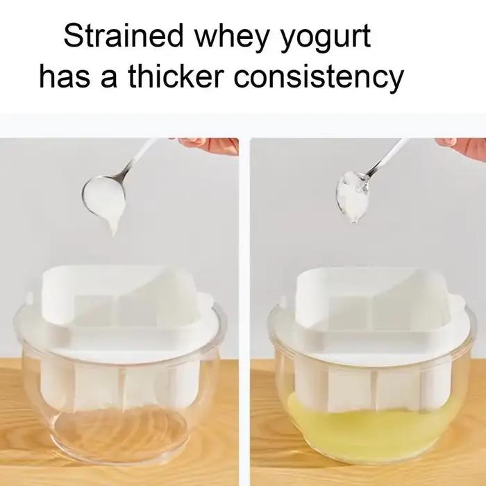 Filtre à yaourt domestique, séparateur de lactosérum multifonctionnel fait maison, écran filtrant au fromage pour yaourtière à presse réfrigérée