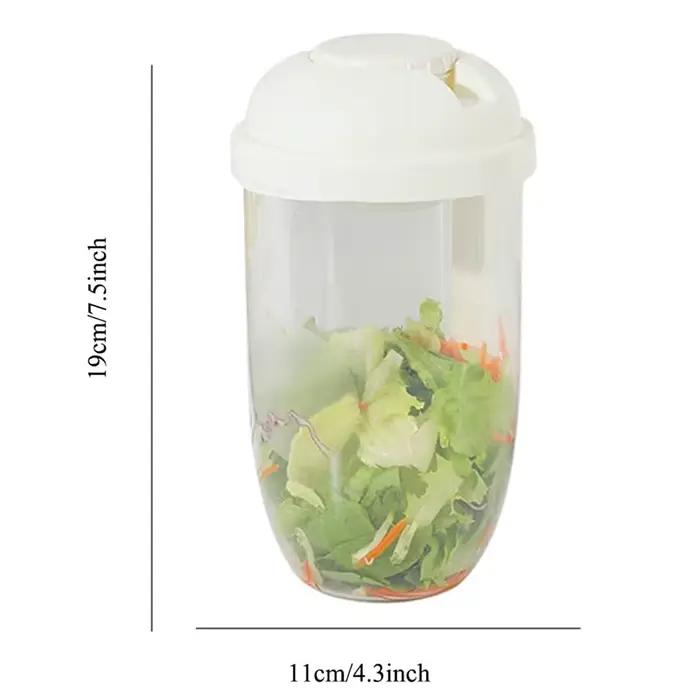 Tasse à salade portable avec fourchette et couvercle, bouteille de fruits, légumes, petit-déjeuner, transport pour le travail, voyage, pique-nique, bouteille de nourriture pour l'école et le camping