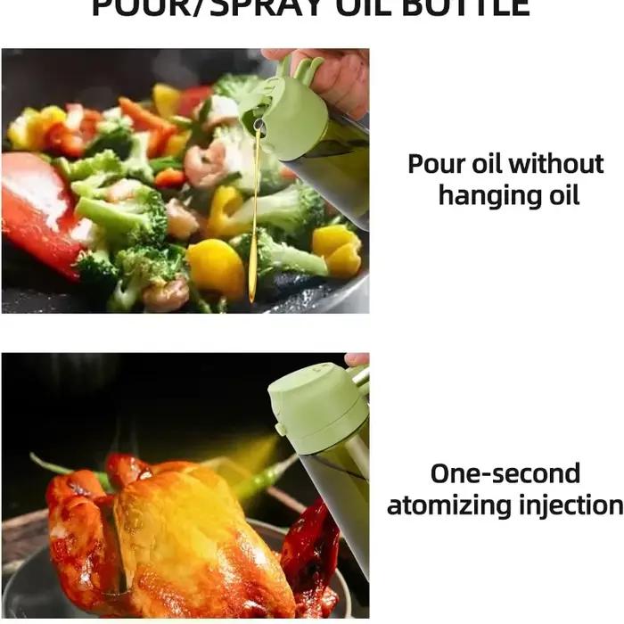 Distributeur d'huile d'olive en plastique pour accessoires de cuisine