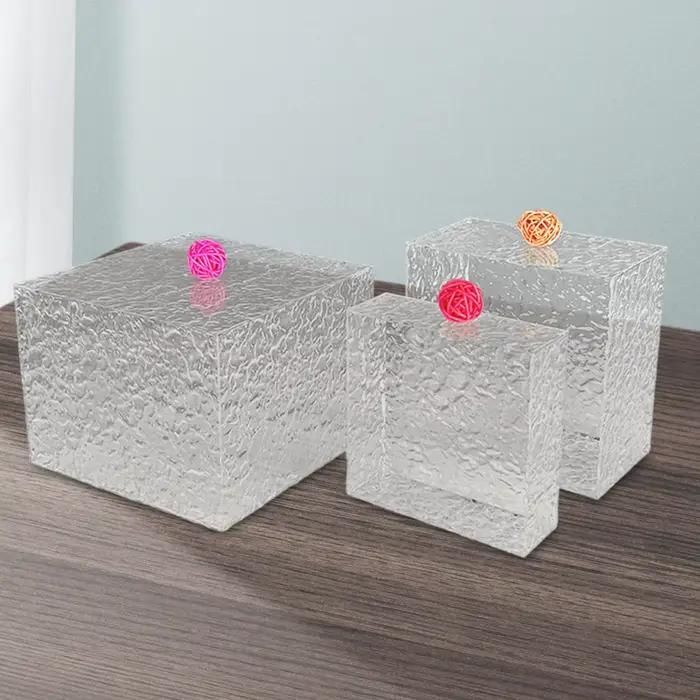 Rehausseurs de Buffet en acrylique, 3 pièces, présentoir alimentaire, étagère pour artisanat alimentaire, restauration