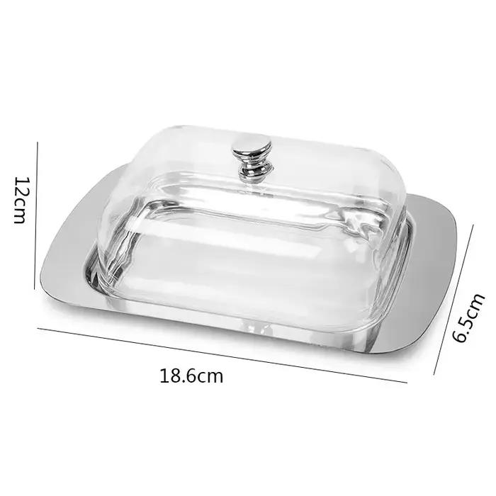 Assiettes à beurre en acier inoxydable
