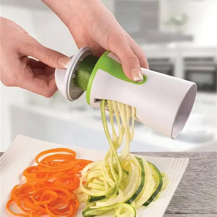 Coupe-légumes robuste, spiraliseur, trancheur de légumes, Zucchini Spaghetti, utilisation multifonctionnelle, accessoires de cuisine, 1 pièce