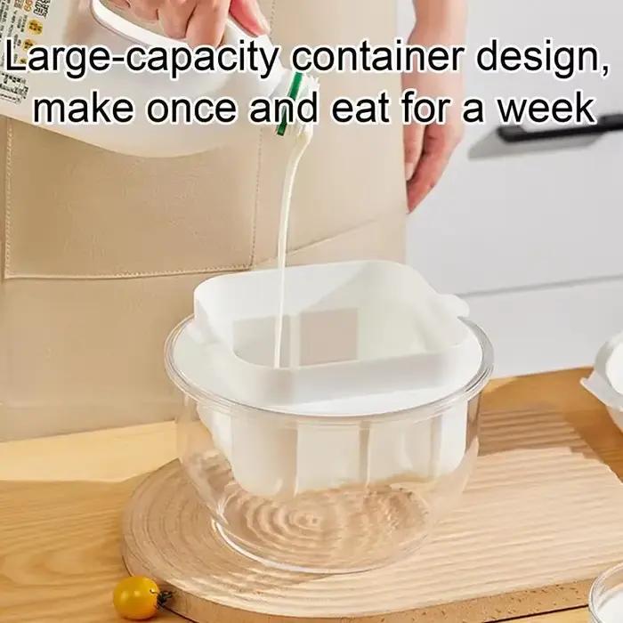 Filtre à yaourt domestique, séparateur de lactosérum multifonctionnel fait maison, écran filtrant au fromage pour yaourtière à presse réfrigérée