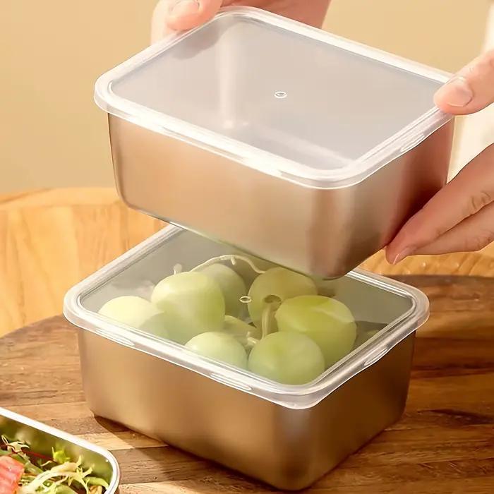 Ensemble de conteneurs de stockage des aliments en acier inoxydable