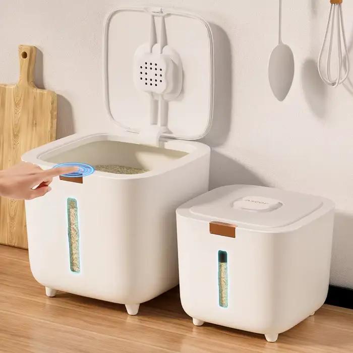 Conteneur de stockage de riz hermétique de qualité supérieure – Double joint en silicone et loquet encastré