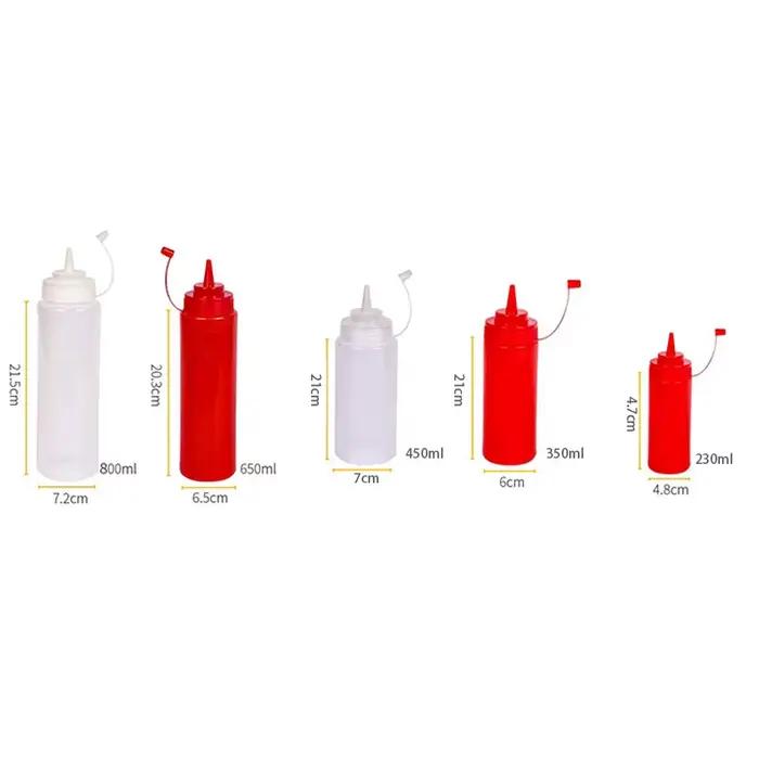 Bouteille de condiments à presser HI pour ketchup