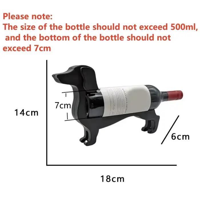 Adorable porte-bouteille de vin teckel – Pièce décorative parfaite pour les amateurs de vin