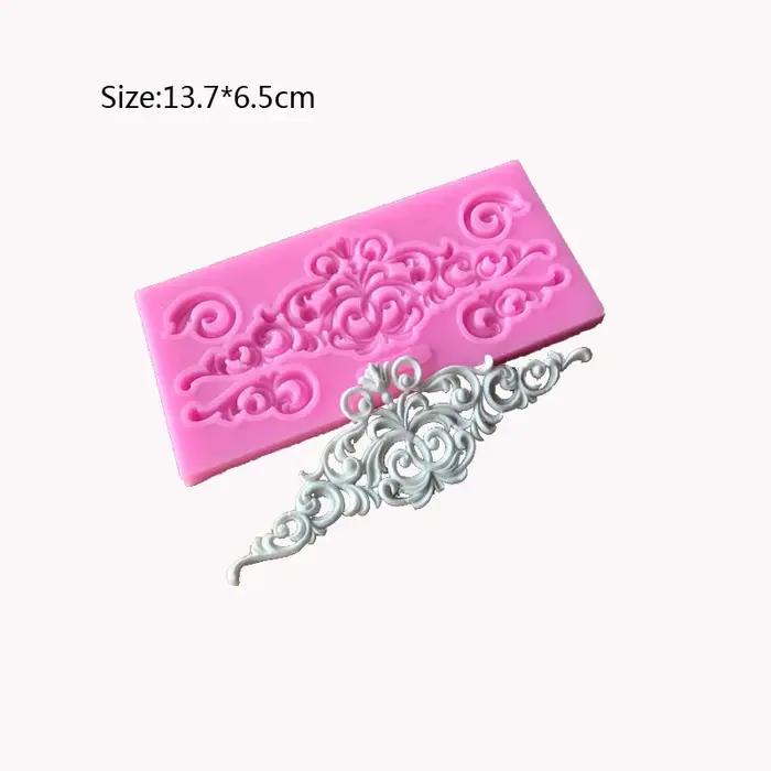 Moule à gâteau en silicone à motif de dentelle rétro pour pâtisseries élégantes et décoratives pour occasions spéciales