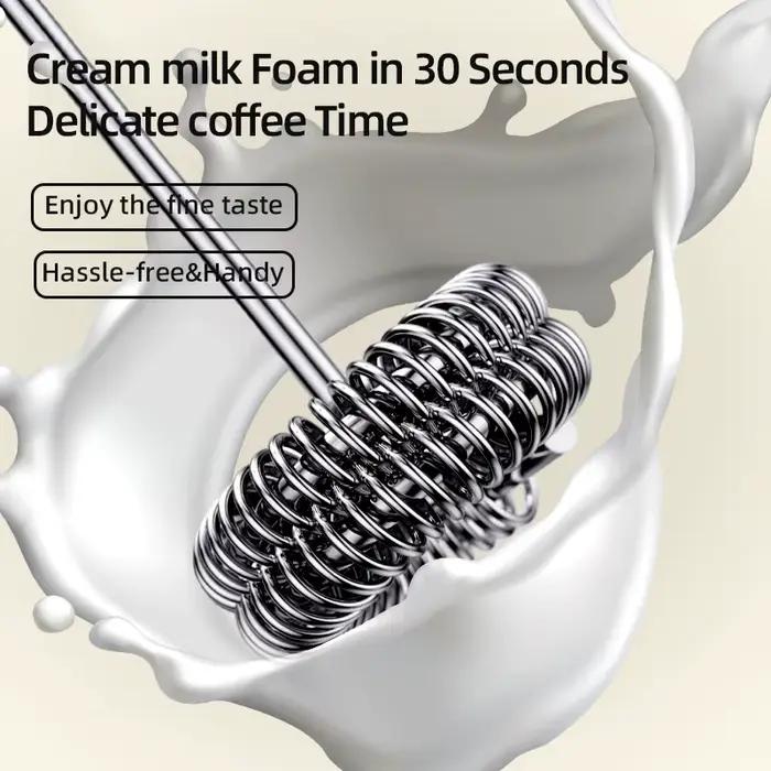 Mousseur à lait électrique chaud + batteur à oeufs sans fil type-c charge 3 vitesses Mini fabricant de mousse portable fouet à café outils de cuisine