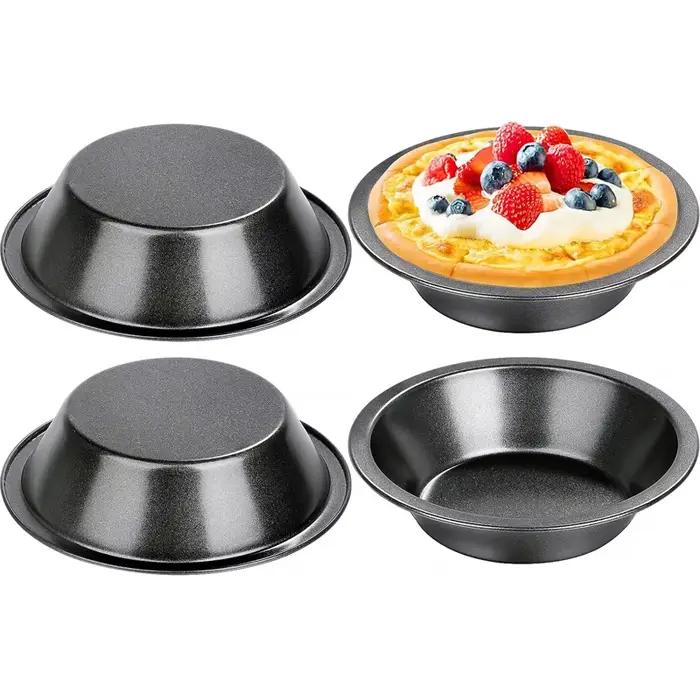 Mini Tarte Étain en Acier au Carbonne Ronds Pour Tarte, Galette, Pizza, Moule à Pâtisserie Occasions Spéciales Cuisine Professionnelle