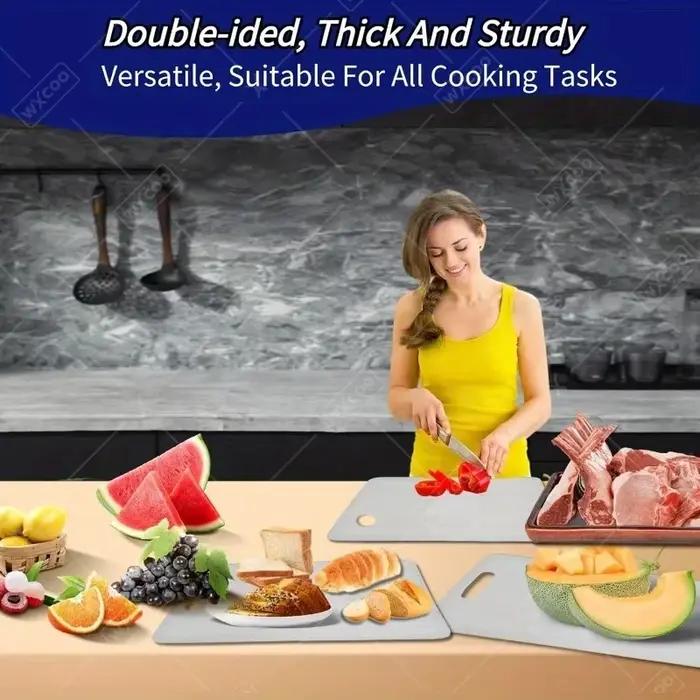 Ensemble de planches à découper en acier inoxydable pour la cuisine