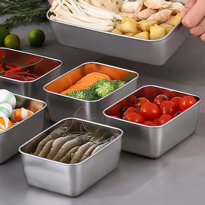 Ensemble de conteneurs de stockage des aliments en acier inoxydable