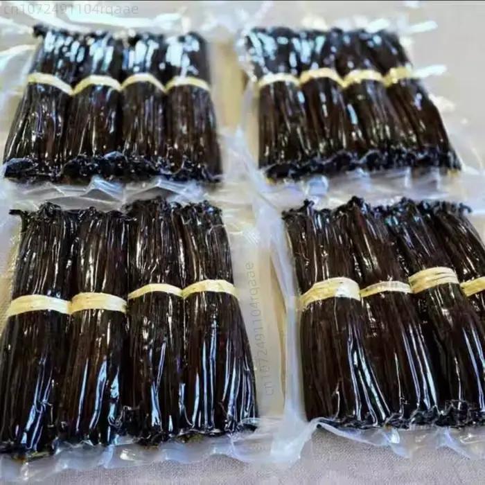 Gousse de vanille naturelle de Madagascar de qualité supérieure, 10/20 pièces, pour pot-pourri et fabrication d'essences, 14-17 cm