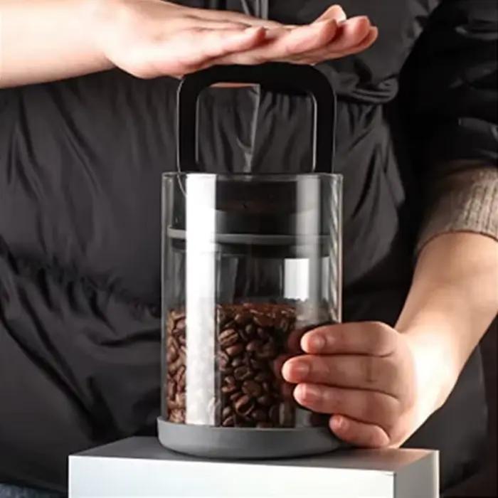 Boîtes de café pot scellé en verre pot de stockage