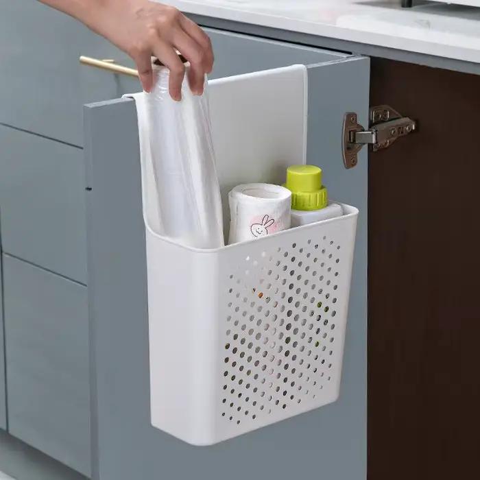 Étagère de rangement pour armoire de cuisine, panier suspendu derrière la porte, boîte organisatrice, accessoires gain de place