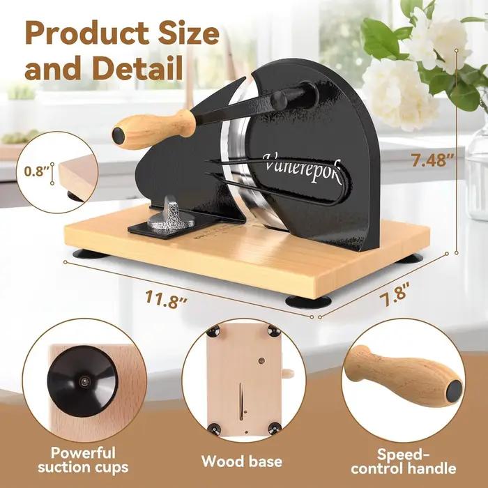 Machine à pain domestique, fonte faite à la main, outil abrasif pour gâteau au pain grillé en hêtre, moule de cuisson