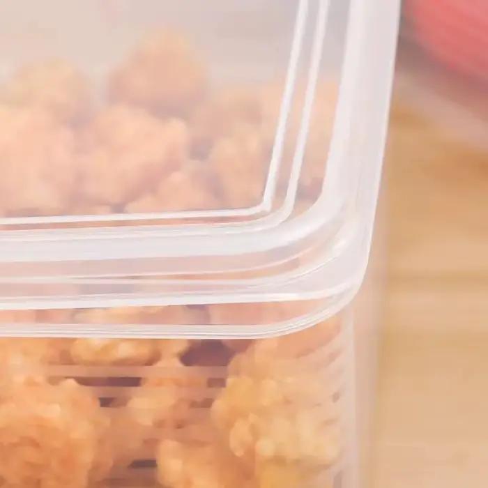 Boîtes de conservation des aliments, réfrigérateur, viande congelée, légumes, boîte de conservation des aliments frais, conteneur de stockage scellé de cuisine Transparent 5/1 pièces