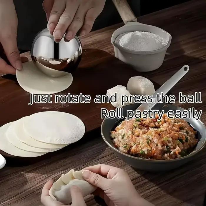 Boule de pâte à rouler en acier inoxydable