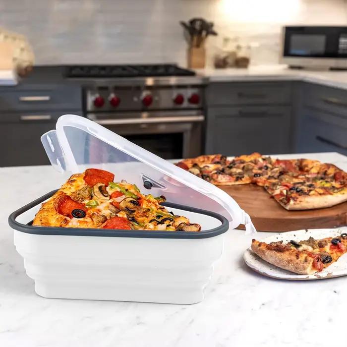 Conteneur de stockage de Pizza en Silicone peu encombrant