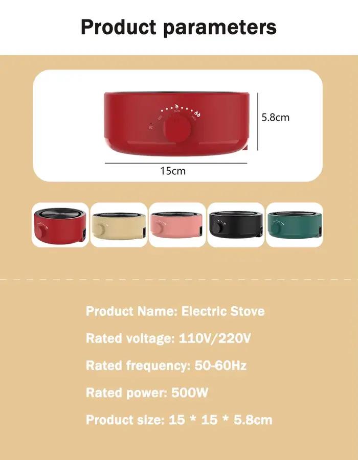 Mini-réchaud électrique 110V 500W pour café