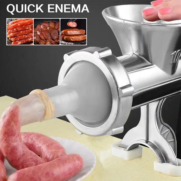 Hachoir à viande manuel pour saucisses faites maison, hamburger fait maison, petit hachoir à viande, opération à manivelle, cuisine à domicile