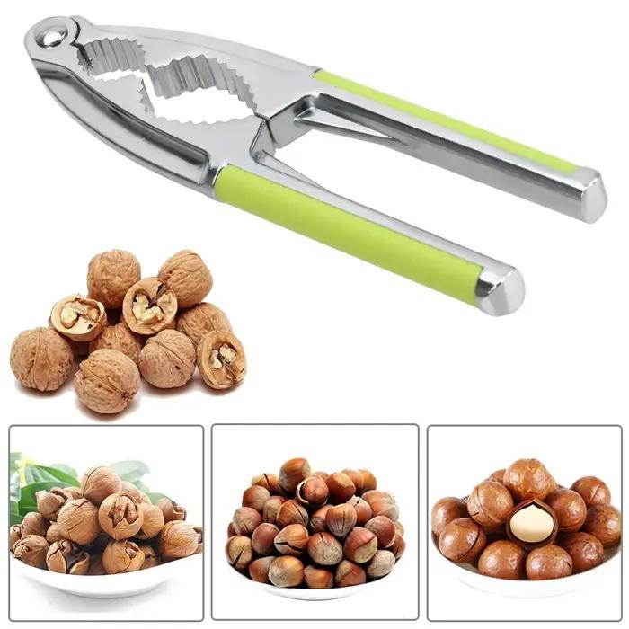 Pince à noix multifonctionnelle en acier inoxydable pour noix de pin noix de pécan et noisettes occasionnels usages conviviaux à offrir