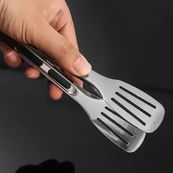 Pinces alimentaires en acier inoxydable, cuisine domestique, épaisses, résistantes à la chaleur, pour Steak, Buffet alimentaire, Barbecue, viande rôtie, pinces à pain