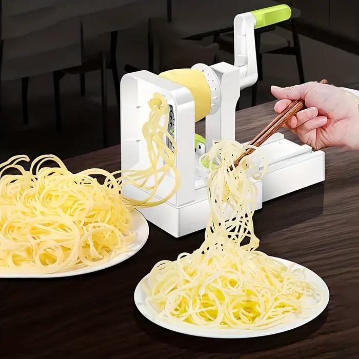 Machine à nouilles de pommes de terre, spiraliseur de légumes en acier inoxydable, trancheur de salade de légumes multifonctionnel, râpes de fruits