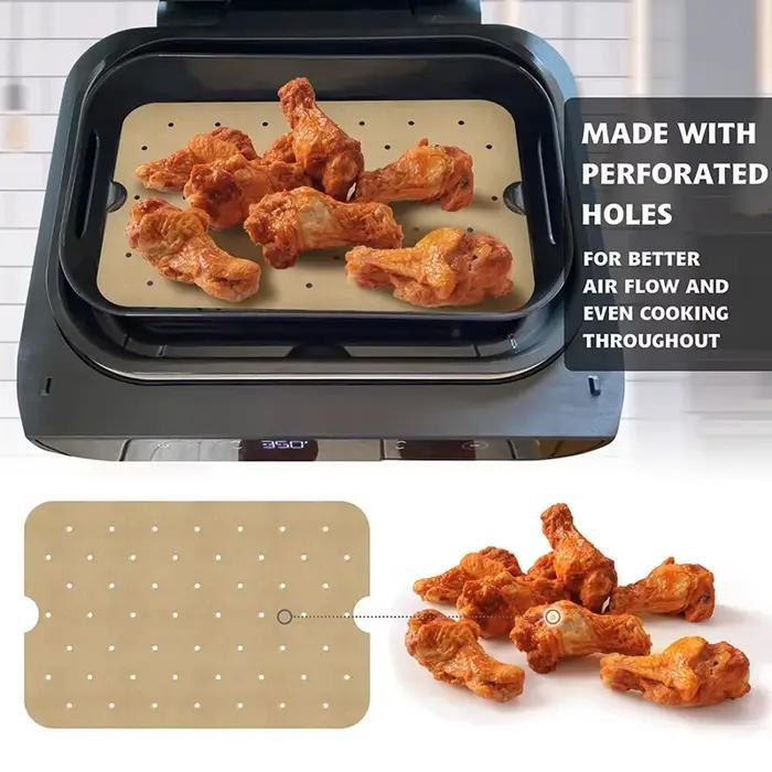 Doublures en papier parchemin pour friteuse à air