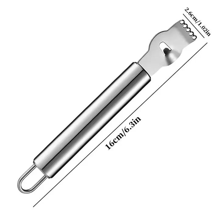 Éplucheur de citron et d'orange en acier inoxydable, couteau à fruits agrumes à double usage, gadget de cuisine, accessoire de Bar, outil de cuisine polyvalent