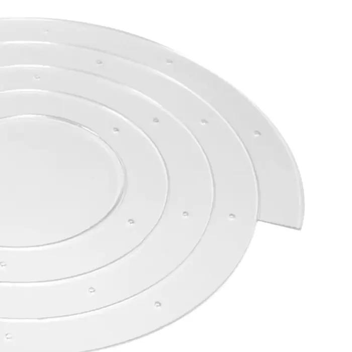 Acrylique spirale décoration de gâteau accessoire beaux accessoires créatifs réutilisables bricolage artisanat pour fournitures de fête Festive douche nuptiale