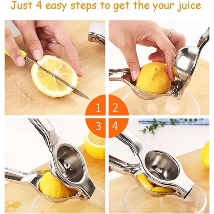 WXCOO presse-citron manuel en acier inoxydable presse-agrumes presse-citron manuel presse-fruits presse-citron accessoires de cuisine