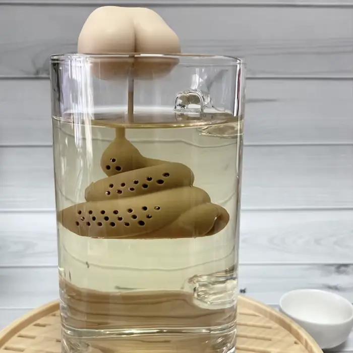 Infuseur à thé pratique en silicone réutilisable pour infuser les herbes, les épices, le café, les médicaments et les feuilles de thé, pour la cuisine et le bureau