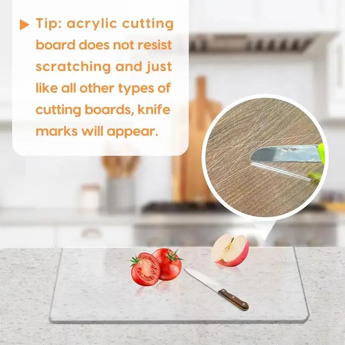 Planches à découper en acrylique pour comptoir de cuisine