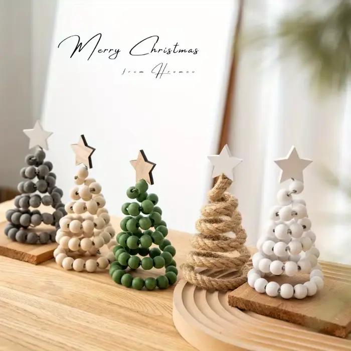 1PC nouvelle décoration de noël créative nordique en bois arbre de noël ornement de bureau