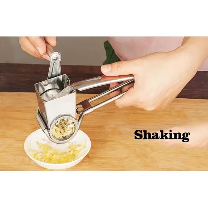 Râpe à fromage rotative en acier inoxydable outil de cuisine pour fromage légumes et ail pour la maison et la cuisine occasions spéciales
