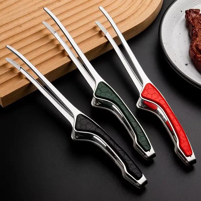 Pinces de cuisine en acier inoxydable