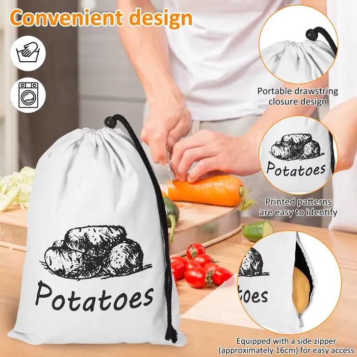 Sac de rangement pour pommes de terre et oignons