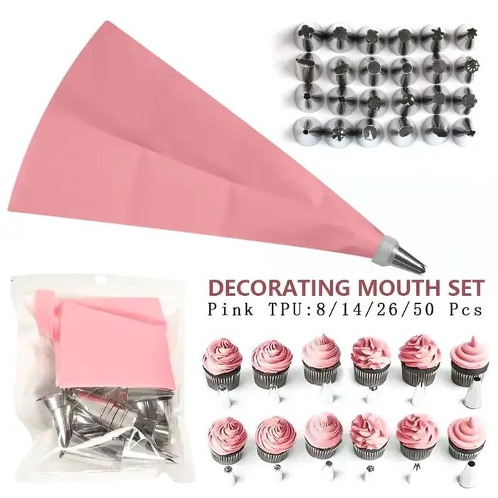 Poche en silicone réutilisable pour glaçage de gâteau