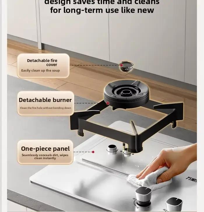 Cuisinière à gaz en acier inoxydable Vanward pour la maison