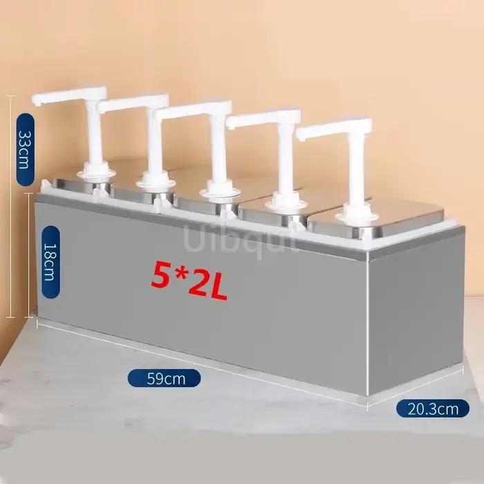 Distributeur de pompe à condiments en plastique, bouteille à presser, presse à sucre pressée à la main, pompe à sauce, bouteille de magasin de thé au lait, sirop fructose
